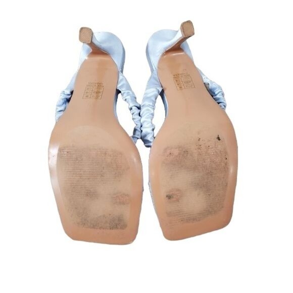 Lulu's cabrera pastel blue satin heels women's size 9 - Picture 5 of 6